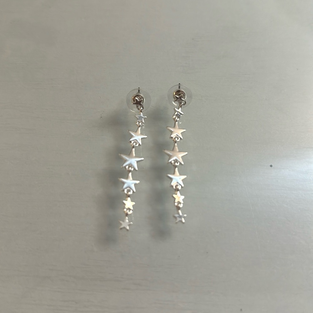 Silver Star Earrings